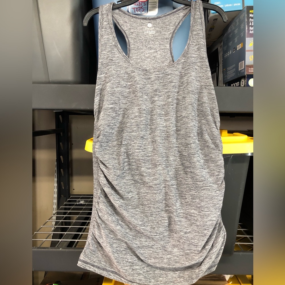 Old Navy Heather Gray Racerback Tank Top